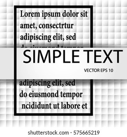Bright background of geometric shapes of the square , paper banner for text design concept rectangular frame