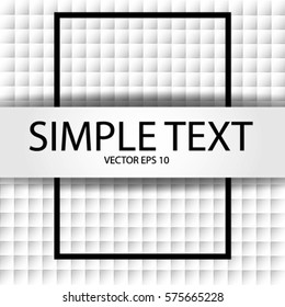 Bright background of geometric shapes of the square , paper banner for text design concept rectangular frame