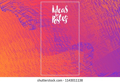Bright background with a gradient background and chaotic strokes. Creative design for the design of posters, invitations, banners, websites, web advertising, presentations.
