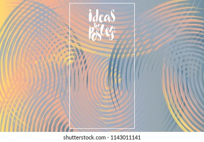 Bright background with a gradient background and chaotic strokes. Creative design for the design of posters, invitations, banners, websites, web advertising, presentations, applications.
