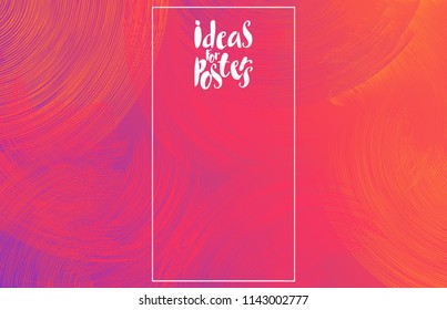 Bright background with gradient patterns and decorative strokes. Creative design for application design, mobile interface, posters, invitations, banners, websites, web advertising, presentations.