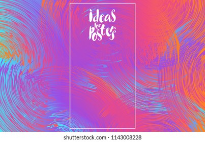 Bright background with gradient patterns and decorative strokes. Creative design for the design of banners, websites, web advertising, presentations, applications, mobile interface, posters