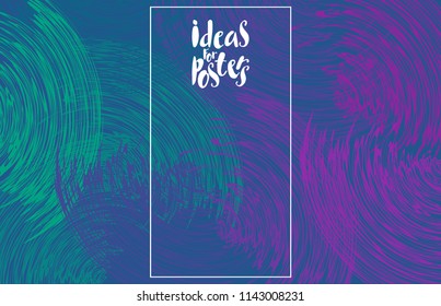 Bright background with gradient patterns and decorative strokes. Creative design for the design of invitations, banners, websites, web advertising, presentations, applications, mobile interface.