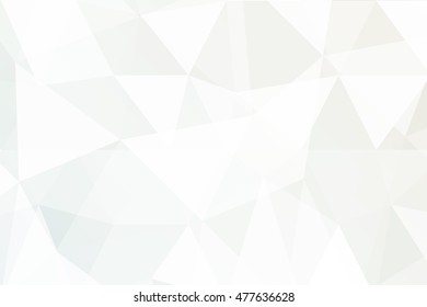 Bright background for greeting cards. Polygon background white gold color. Vector illustration. Square banner. To implement your design ideas, business subjects, successful presentations.