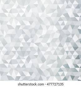 Bright background for greeting cards. Polygon background silver color. Vector illustration. Square banner. To implement your design ideas, business subjects, successful presentations.