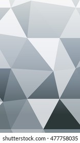 Bright background for greeting cards. Polygon background silver color. Vector illustration. vertical banner. To implement your design ideas, business subjects, successful presentations.