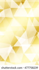 Bright background for greeting cards. Polygon background gold color. Vector illustration. vertical banner. To implement your design ideas, business subjects, successful presentations.