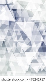 Bright background for greeting cards. Polygon background silver color. Vector illustration. vertical banner. To implement your design ideas, business subjects, successful presentations.