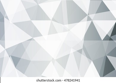 Bright background for greeting cards. Polygon background silver color. Vector illustration. banner. To implement your design ideas, business subjects, successful presentations.