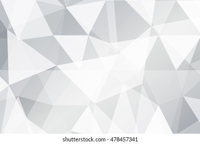 Bright background for greeting cards. Polygon background silver color. Vector illustration. banner. To implement your design ideas, business subjects, successful presentations.