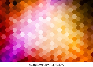 Bright background for greeting cards. Polygon color hexagon. Vector illustration. To implement your design ideas, business subjects, successful presentations.