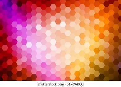Bright background for greeting cards. Polygon color hexagon. Vector illustration. To implement your design ideas, business subjects, successful presentations.