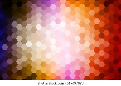 Bright background for greeting cards. Polygon color hexagon. Vector illustration. To implement your design ideas, business subjects, successful presentations.