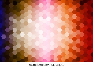 Bright background for greeting cards. Polygon color hexagon. Vector illustration. To implement your design ideas, business subjects, successful presentations.
