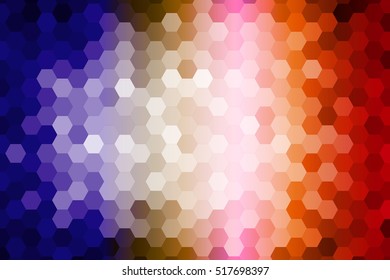 Bright background for greeting cards. Polygon color hexagon. Vector illustration. To implement your design ideas, business subjects, successful presentations.