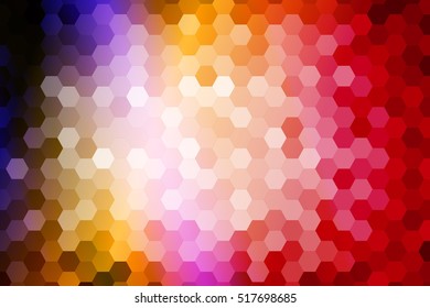 Bright background for greeting cards. Polygon color hexagon. Vector illustration. To implement your design ideas, business subjects, successful presentations.