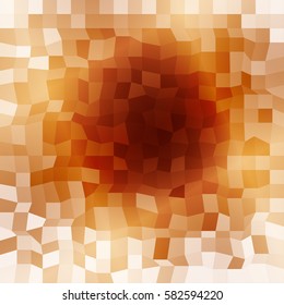 Bright background for greeting cards. Polygon background brown color. Vector illustration. Square banner. To implement your design ideas, business subjects, successful presentations.