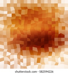 Bright background for greeting cards. Polygon background brown color. Vector illustration. Square banner. To implement your design ideas, business subjects, successful presentations.