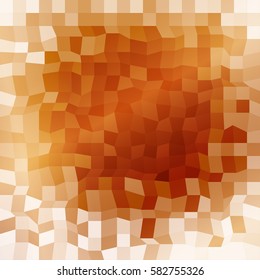 Bright background for greeting cards. Polygon background brown color. Vector illustration. Square banner. To implement your design ideas, business subjects, successful presentations.