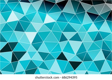 Bright background for greeting cards. Polygon background black, blue color. Vector illustration. To implement your design ideas, business subjects, successful presentations.