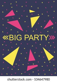 Bright background for holiday. poster, leaflet, banner for a party. Illustration for your design.
