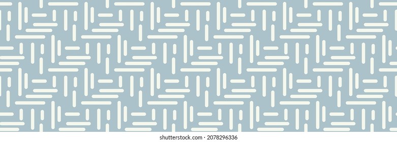 Bright background image with abstract linear ornament on blue backdrop for your design projects, seamless patterns, wallpaper textures with flat design. Vector illustration
