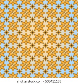 Bright background image of color flowers and openwork mesh in the background. vector illustration. for holiday design, postcards, presentation