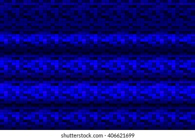  Bright background image with a square pixel grid, flares and flashes. Vector illustration. For use in printing, flyer design, wallpaper, presentations. Digital blue theme