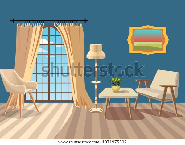Bright Background Interior Room Vintage White Royalty Free Stock