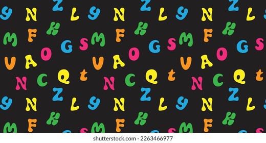 Bright background with letters.Beautiful background with multicolored letters.Template,wallpaper,pattern with letters - Powered by Shutterstock - Get 15% off with code: PIKWIZARD15