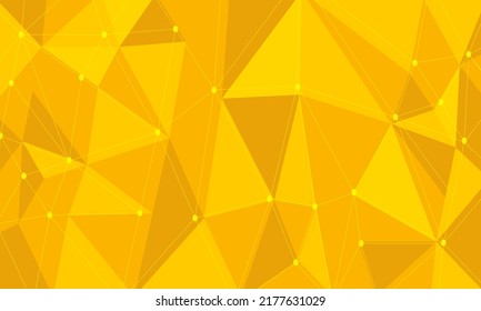 Bright background made of yellow, orange and red polygons.