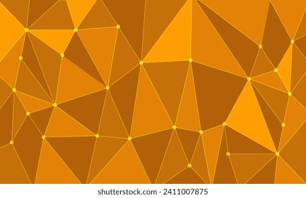 Bright background of orange polygons with a contour.