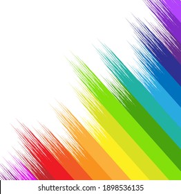 Bright Background With Paint Strokes, Vector Illustration