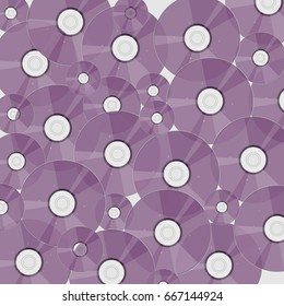 Bright background with purple compact discs