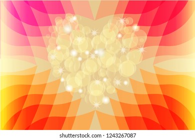Bright background with rainbow shapes