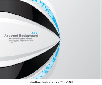 Bright background with random transparent blue squares. Vector illustration.
