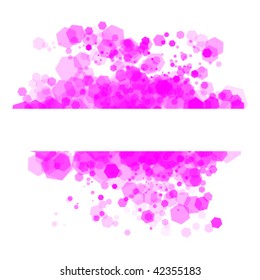 Bright background with random transparent cells. Vector illustration.