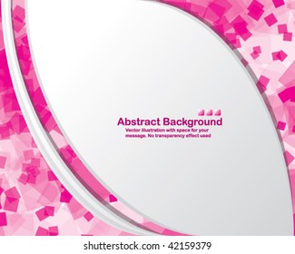 Bright background with random transparent squares. Vector illustration in CMYK colors.
