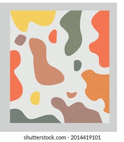 Bright background with shapes. Bright and multi-colored blots