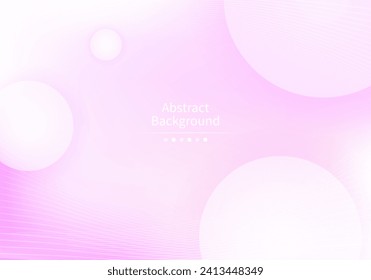 Bright background with a soft pinkish-purple gradient, and circular decorations