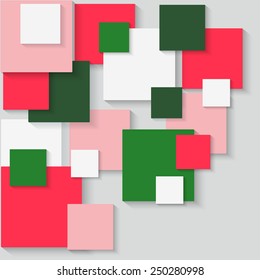 Bright background of the squares of paper for design