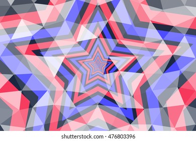 bright background of the star image in different variations. vector illustration. for design, advertising banners. Polygonal