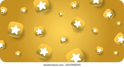 Bright background with stars. A beautiful illustration with geometric shapes, a template for further design and creativity. Vector illustration in a fashionable style.