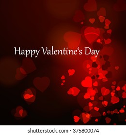 Bright background Valentine's Day, vector.