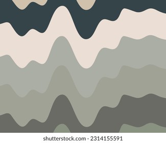 Bright background with variegated waves. Colored stripes and color spots for use in projects.