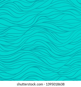 Bright background with wavy stripes. Hand drawn abstract texture with many lines. Waved pattern
