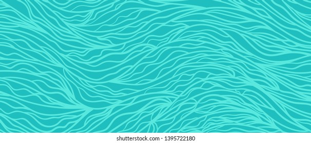 Bright background with wavy stripes. Hand drawn abstract texture with many lines. Waved pattern. Colorful illustration for banners, flyers or posters