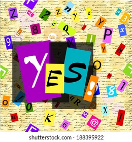 bright background. yes . Vector