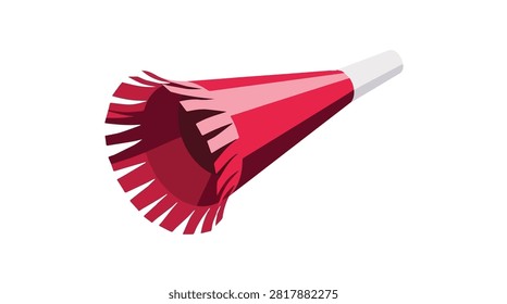 Bright badminton shuttlecock featuring red white feathers and tube ideal for sports and recreational use and active lifestyles
