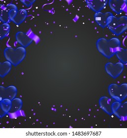Bright balloons Time for party generated image for cards, gifts, invitations sales, web design